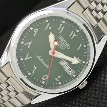 ВОССТАНОВЛЕННЫЕ ВИНТАЖНЫЕ SEIKO 5 АВТОМАТИЧЕСКИЕ 6309A ЯПОНИЯ МУЖСКИЕ АРАБСКИЕ ЧАСЫ a318820-9 Seiko-a318820-1