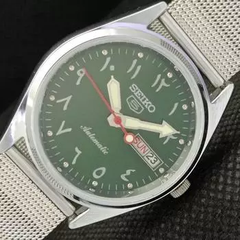 ВОССТАНОВЛЕННЫЕ ВИНТАЖНЫЕ SEIKO 5 АВТОМАТИЧЕСКИЕ 6309A ЯПОНИЯ МУЖСКИЕ АРАБСКИЕ ЧАСЫ a318810-9 Seiko-a318810-1