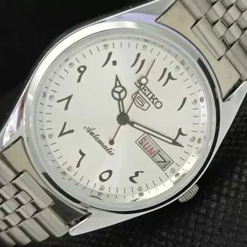 ВОССТАНОВЛЕННЫЕ ВИНТАЖНЫЕ SEIKO 5 АВТОМАТИЧЕСКИЕ 6309A ЯПОНИЯ МУЖСКИЕ АРАБСКИЕ ЧАСЫ a318860-9 Seiko-a318860-1