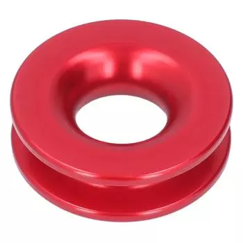 Восстановительное кольцо Лебедка Блок-полиспаст Алюминиевый сплав для квадроцикла UTV Грузовика Морского судна СкобыЧерный красный