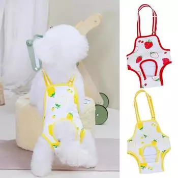 Восстановительный костюм для кастрации кошек с клубничным узором, комбинезон для хирургии против лизания, дышащий хирургический костюм на крючках и петлях для маленьких собак, котят L