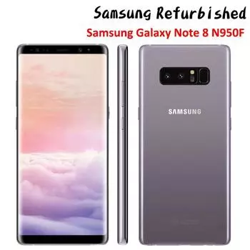 Восстановленные смартфоны Samsung Galaxy Note8 N950F, 6 ГБ ОЗУ, 64 ГБ ПЗУ, 6,3-дюймовый разблокированный мобильный телефон на базе Android, европейская версия, одна SIM-карта