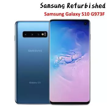 Восстановленные смартфоны Samsung Galaxy S10 G973F 8 ГБ ОЗУ 128 ГБ ПЗУ 6,1-дюймовый разблокированный мобильный телефон Android с одной SIM-картой