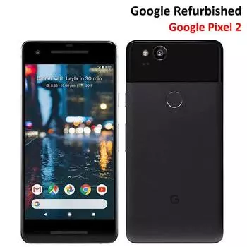 Восстановленные восьмиядерные смартфоны Google Pixel 2, 4 ГБ ОЗУ, 64 ГБ/128 ГБ ПЗУ, 4G LTE, разблокированные смартфоны