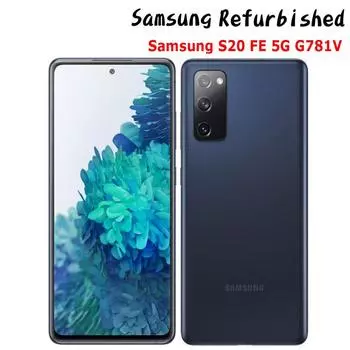 Восстановленный Android-смартфон Samsung S20 FE 5G G781V с одной SIM-картой, 128 ГБ, мобильные телефоны, 4500 мАч, 12 МП, сотовый телефон Verizon