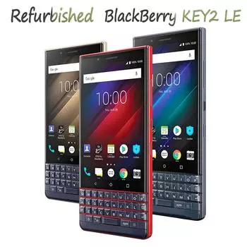 Восстановленный Blackberry KEY2 LE, две SIM-карты, 4G, 4 ГБ ОЗУ, 32 ГБ/64 ГБ ПЗУ, Android 8,1, 13 МП, 4,5 дюйма, мобильный телефон, сотовый телефон