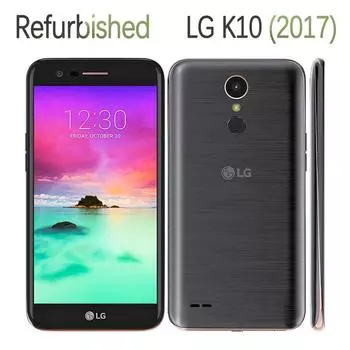 Восстановленный LG K10 (2017) Разблокированный мобильный телефон, 16 ГБ, 2 ГБ ОЗУ, 4G LTE, восьмиъядерный процессор заднего вида, 13 МП, 5,3 дюйма, мобильный телефон