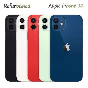 Восстановленный мобильный телефон Apple, оригинальный Apple iPhone 12, 4 ГБ ОЗУ, 64 ГБ/128 ГБ/256 ГБ ПЗУ