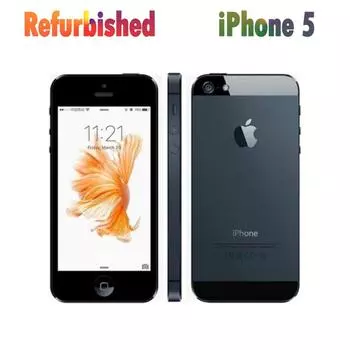 Восстановленный мобильный телефон Apple, оригинальный Apple iPhone 5, 1 ГБ ОЗУ, 16/32/64 ГБ ПЗУ 16GB Simple Set белый