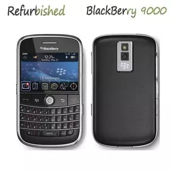 Восстановленный мобильный телефон Blackberry Bold 9000 3G NETWORK 128 RAM 1GB ROM simple set чёрный