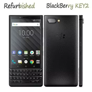 Восстановленный мобильный телефон Blackberry KEY2 KEYTWO 4G, 6 ГБ ОЗУ, 64 ГБ ПЗУ, Android 8,1, 12 МП, 4,5 дюйма, сотовый телефон
