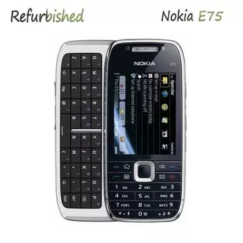 Восстановленный мобильный телефон Nokia E75 3G с поддержкой русской и арабской клавиатуры