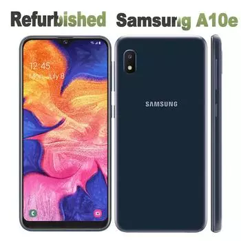 Восстановленный мобильный телефон Samsung Galaxy A10E A102U, Android, Wi-Fi, 8,0 МП, ЖК-дисплей, 5,83 дюйма, 2 ГБ ОЗУ, 32 ГБ ПЗУ Simple Set чёрный