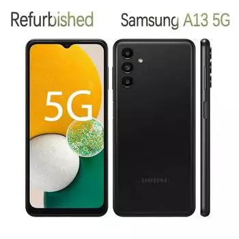 Восстановленный мобильный телефон Samsung Galaxy A13 5G A136B A136U 4 ГБ ОЗУ 64 ГБ ПЗУ 50 МП A136U Simple Set чёрный