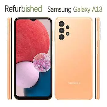 Восстановленный мобильный телефон Samsung Galaxy A13 A135F 3 ГБ ОЗУ 32 ГБ ПЗУ 50 МП 6,6 дюйма Simple Set чёрный