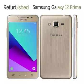 Восстановленный мобильный телефон Samsung Galaxy J2 Prime Original G532F с двумя SIM-картами, 1,5 ГБ ОЗУ, 8 ГБ ПЗУ, 8 МП, Wi-Fi, четырехъядерный процессор, 5,0 дюйма Simple Set чёрный