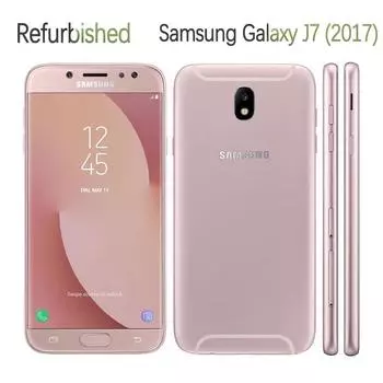 Восстановленный мобильный телефон Samsung Galaxy J7 2017 J730F J730FM 4G Dual Sim 5,5 дюйма 13 МП 3 ГБ ОЗУ 16 ГБ ПЗУ Simple Set чёрный