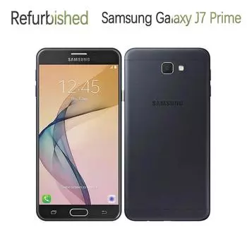 Восстановленный мобильный телефон Samsung Galaxy J7 Prime G610F 4G 5,5 дюйма, 13 МП, 3 ГБ ОЗУ, 16 ГБ ПЗУ Simple Set чёрный