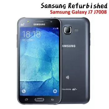 Восстановленный мобильный телефон Samsung Galaxy J7 J7008, 5,5 дюйма, 1,5 ГБ ПЗУ, 16 ГБ, две SIM-карты