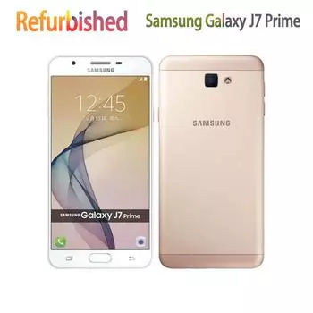 Восстановленный мобильный телефон Samsung Galaxy J7 Prime G610F 4G 5,5 дюйма, 13 МП, 3 ГБ ОЗУ, 16 ГБ ПЗУ Simple Set чёрный
