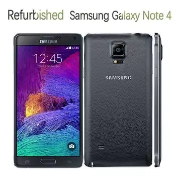 Восстановленный мобильный телефон Samsung Galaxy Note 4 N910A/N910V/N910F/N9100, сотовые телефоны 5,7 дюйма, 16 МП, 3 ГБ, 32 ГБ N910A Simple Set чёрный