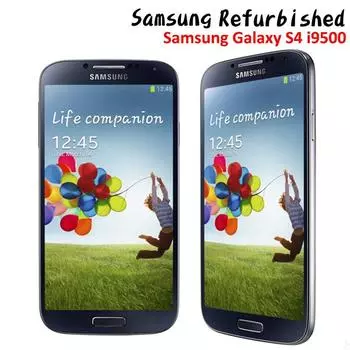 Восстановленный мобильный телефон Samsung Galaxy S4 i9500, 5,0-дюймовый смартфон, 2 ГБ ОЗУ, 16 ГБ ПЗУ, сотовый телефон на базе Android