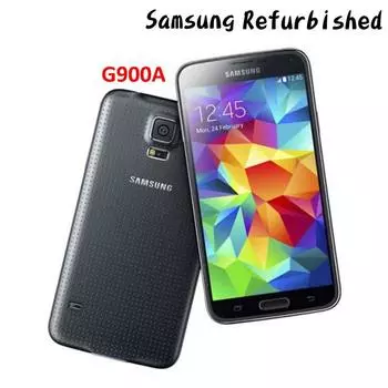 Восстановленный мобильный телефон Samsung Galaxy S5, 5,1 дюйма, Android, 2 ГБ ОЗУ, 16 ГБ ПЗУ, американская версия G900A