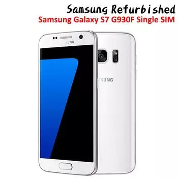 Восстановленный мобильный телефон Samsung Galaxy S7 G930F 5,1 дюйма, 4 ГБ ОЗУ, 32 ГБ ПЗУ, европейская версия, одна SIM-карта