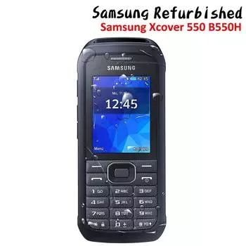 Восстановленный мобильный телефон Samsung Xcover 550 B550H 2,4 дюйма, черный мобильный телефон