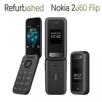 Восстановленный Nokia Original Nokia 2660 Flip 4G (2022) Функциональный телефон LTE 4G Мобильный телефон