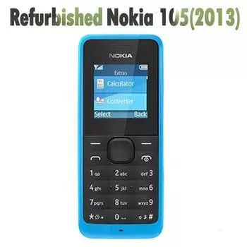 Восстановленный Nokia Оригинальный Nokia 105/1050(2013) Мобильный телефон Функциональный телефон