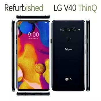 Восстановленный оригинальный мобильный телефон LG V40 ThinQ 6,4 дюйма, 6 ГБ ОЗУ, 64 ГБ/128 ГБ ПЗУ