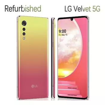 Восстановленный оригинальный мобильный телефон LG Velvet 5G 6 ГБ ОЗУ 128 ГБ ПЗУ