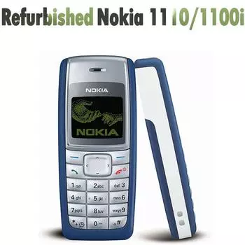 Восстановленный оригинальный мобильный телефон Nokia 1110/1110i разблокированный GSM 2G