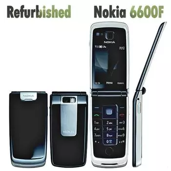 Восстановленный оригинальный мобильный телефон Nokia 6600 Fold