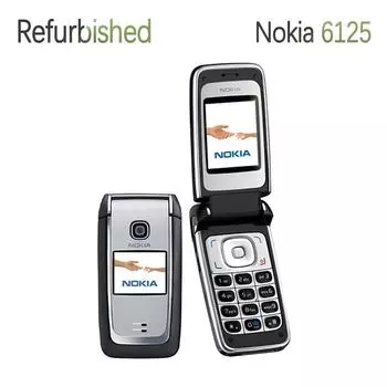 Восстановленный оригинальный мобильный телефон Nokia 6125 Simple Set чёрный