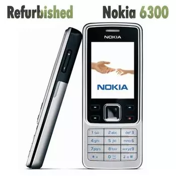 Восстановленный оригинальный мобильный телефон Nokia 6300