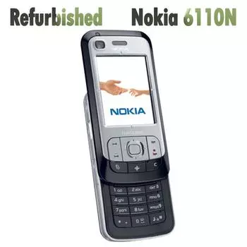 Восстановленный оригинальный мобильный телефон Nokia 6110 Navigator Simple Set белый