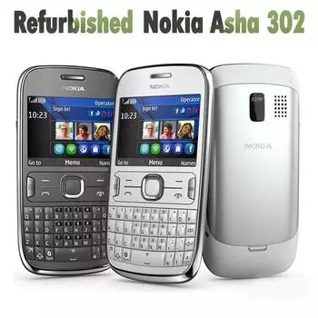 Восстановленный оригинальный мобильный телефон Nokia Asha 302 3G 2,4 дюйма