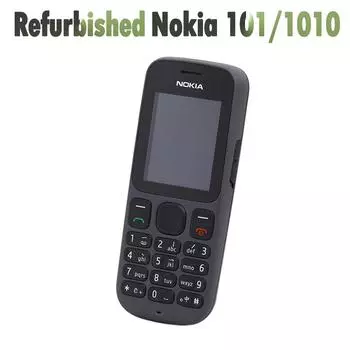 Восстановленный оригинальный Nokia 101 (1010) Мобильный телефон с двумя SIM-картами 2G Simple set чёрный