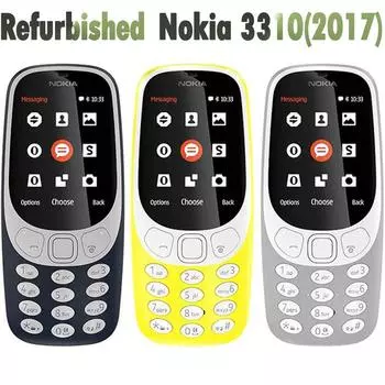 Восстановленный оригинальный разблокированный Nokia Nokia 3310(2017) Мобильный телефон с двумя SIM-картами 2G Simple Set красный