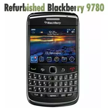 Восстановленный разблокированный оригинальный мобильный телефон BlackBerry 9780 2,44 дюйма, 256 МБ ОЗУ, 512 МБ ПЗУ