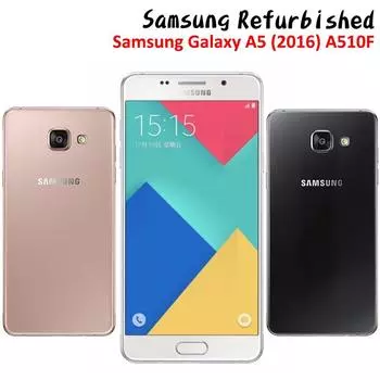 Восстановленный Samsung Galaxy A5 (2016) A510F Мобильный телефон Android 16 ГБ ПЗУ 2 ГБ ОЗУ Смартфоны с сенсорным экраном Мобильный телефон