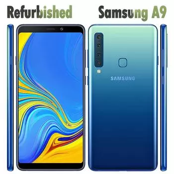 Восстановленный Samsung Galaxy A9 (2018) Мобильный телефон A920F A9 Star Pro, восьмиъядерный процессор, Wi-Fi, 24 МП, 6,4 дюйма, 128 ГБ, 6 ГБ ОЗУ, 4G Simple Set чёрный