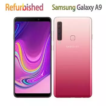 Восстановленный Samsung Galaxy A9 (2018) Мобильный телефон A920F A9 Star Pro, восьмиъядерный процессор, Wi-Fi, 24 МП, 6,4 дюйма, 128 ГБ, 6 ГБ ОЗУ, 4G Simple Set чёрный