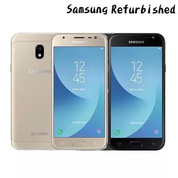 Восстановленный Samsung Galaxy J3 2017 16 ГБ J330F/DS 5,0-дюймовый HD-дисплей Android-смартфон с двумя SIM-картами