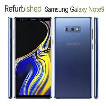 Восстановленный Samsung Galaxy Note9 N960U N960F оригинальный мобильный телефон 6,4 дюйма, 6 ГБ ОЗУ, 128 ГБ ПЗУ, 12 МП, сканер радужной оболочки глаза N960U Simple Set чёрный