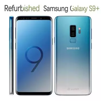 Восстановленный смартфон Samsung Galaxy S9+ G965F G965U, оригинальный разблокированный восьмиядерный смартфон, 4 ГБ ОЗУ, 64 ГБ ПЗУ, 12 МП, 6,2 дюйма, 3500 мАч G965U Simple Set чёрный