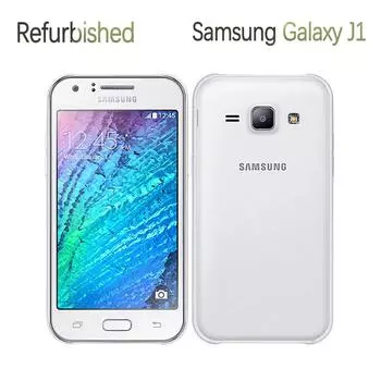 Восстановленный сотовый телефон Samsung Galaxy J1 J100 3G Android 512 МБ ОЗУ 4 ГБ ПЗУ GPS двухъядерный мобильный телефон 4,3 дюйма