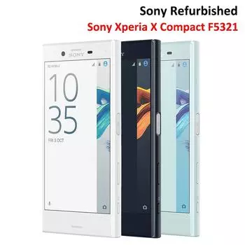 Восстановленный сотовый телефон Sony Xperia X Compact F5321, 3 ГБ ОЗУ, 32 ГБ ПЗУ, смартфоны, разблокированный мобильный телефон Android, одна SIM-карта